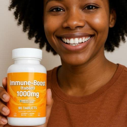 Complément Alimentaire Immune-Boost + Vit C + Magnésium Wellness Clinies, 90 Comprimés 1000mg