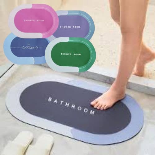 Tapis de Sortie de Bain Absorbant, Antidérapant et doux
